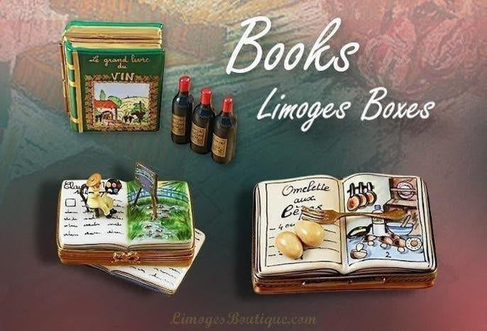 Books-Limoges Boxes Porcelain Figurines Gifts