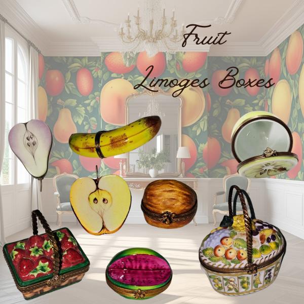 Collectible Limoges Fruit Trinket Box Porcelain Art | Limoges Boxes