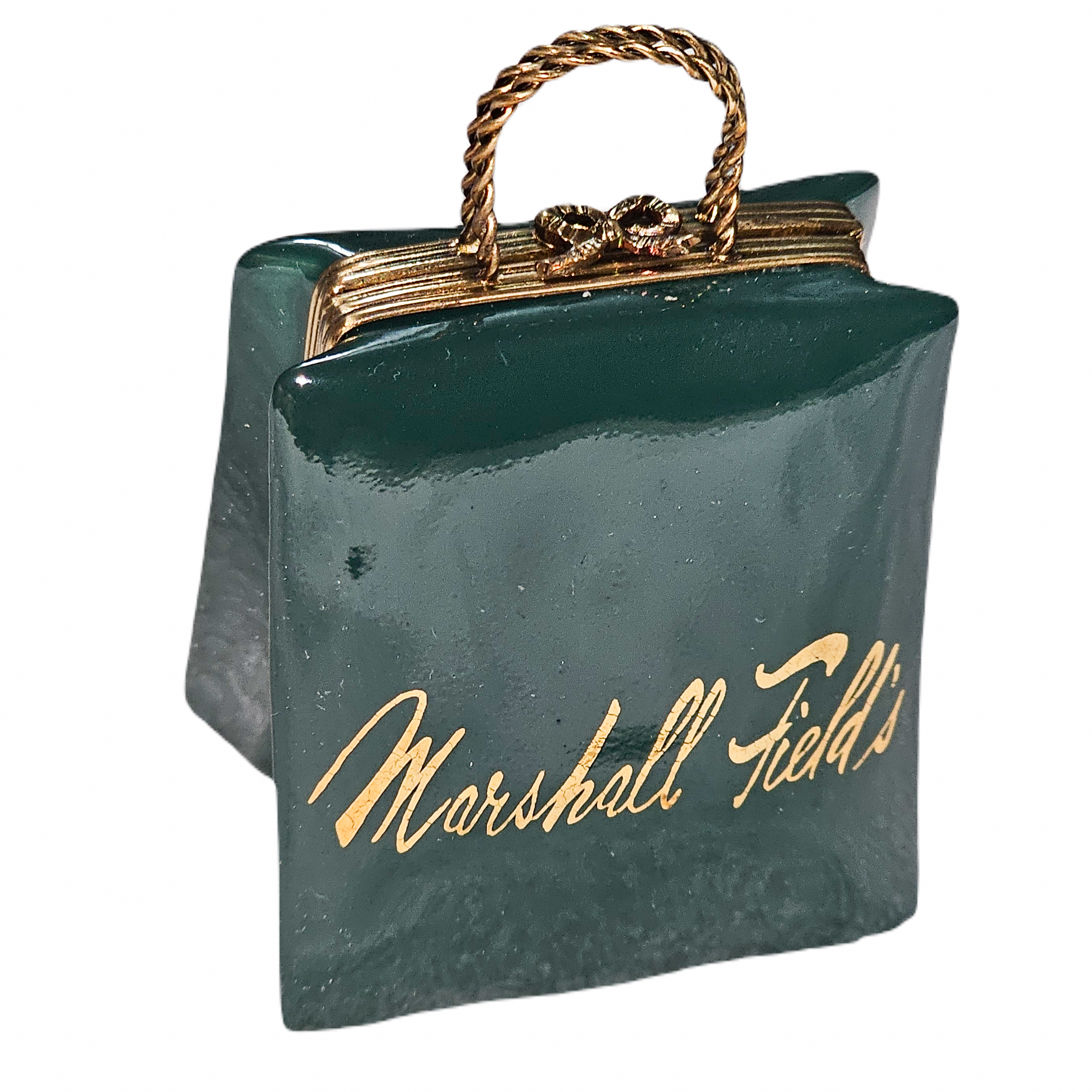 Marshall Fields Shopping Bag Limoges Box – Handcrafted French