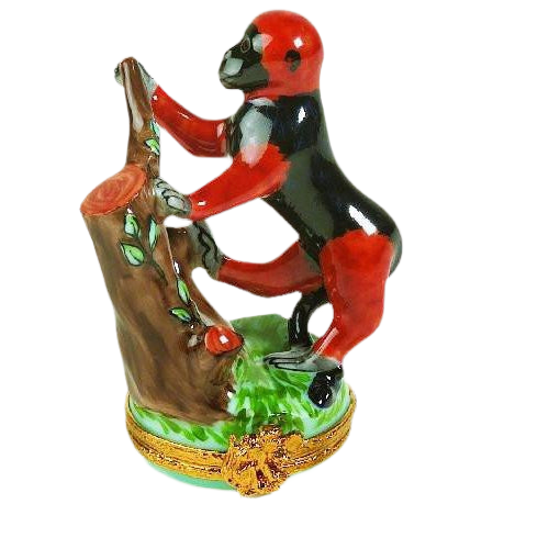 Red Colobus Monkey Limoges Box Figurine - Limoges Box Boutique