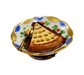 Apple Pie Dessert on Plate Limoges Box Porcelain Figurine-Food-CH1R124