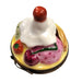 Bowl of Ice Cream Sunday Limoges Box Porcelain Figurine-food beach LIMOGES BOXES-CH1R169