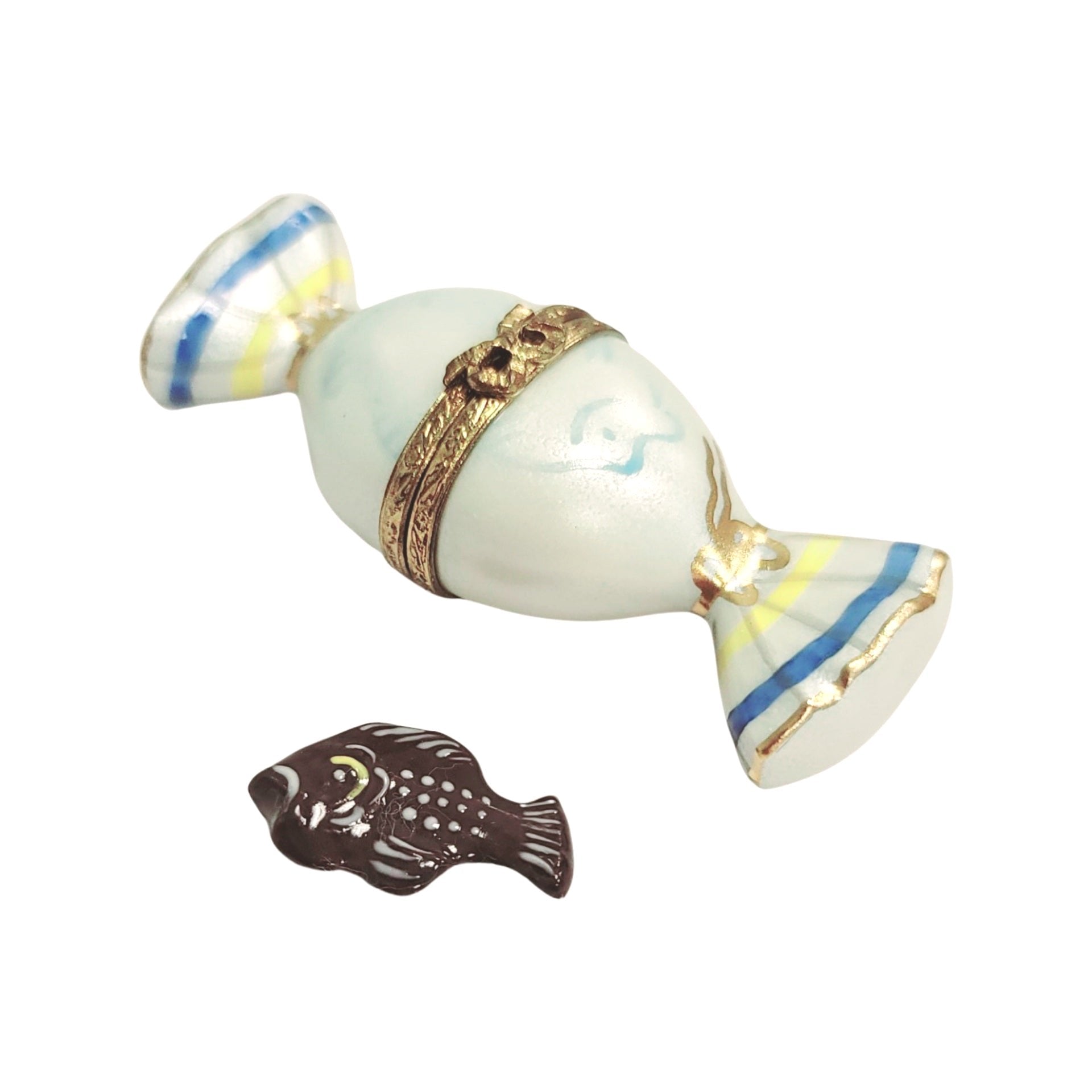 Candy W Fish Inside Trinket Box