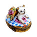 Kitty Cat under Bonnet Hat-cat cats limoge box-CH3S376