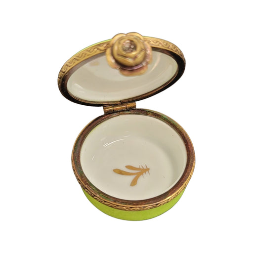 Lime Round Pill-LIMOGES BOXES traditional-CH11M322