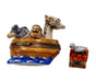 Noahs Ark Limoges Box Porcelain Figurine-Religion Christian-CH3S286I