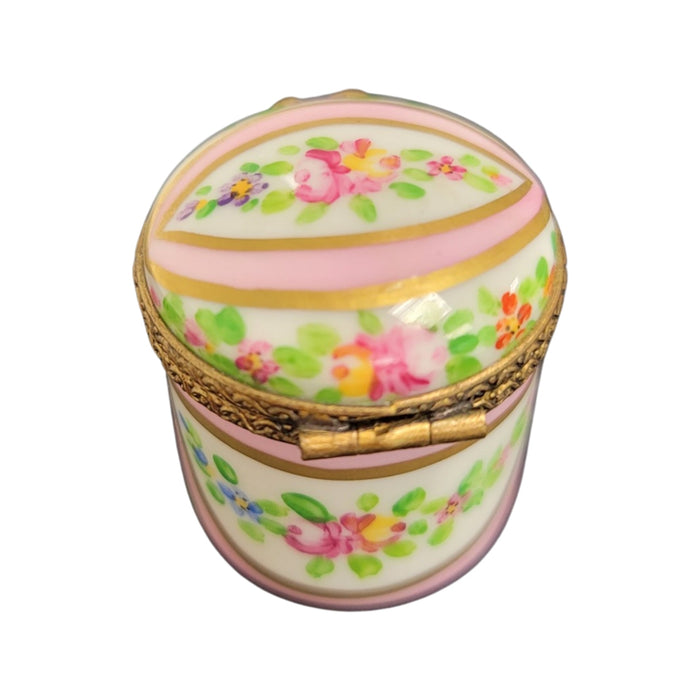Pink Round Pill-LIMOGES BOXES traditional-CH11M301