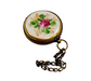 Pocket Watch Flower-Limoges Boxes clock house home-CH1R102