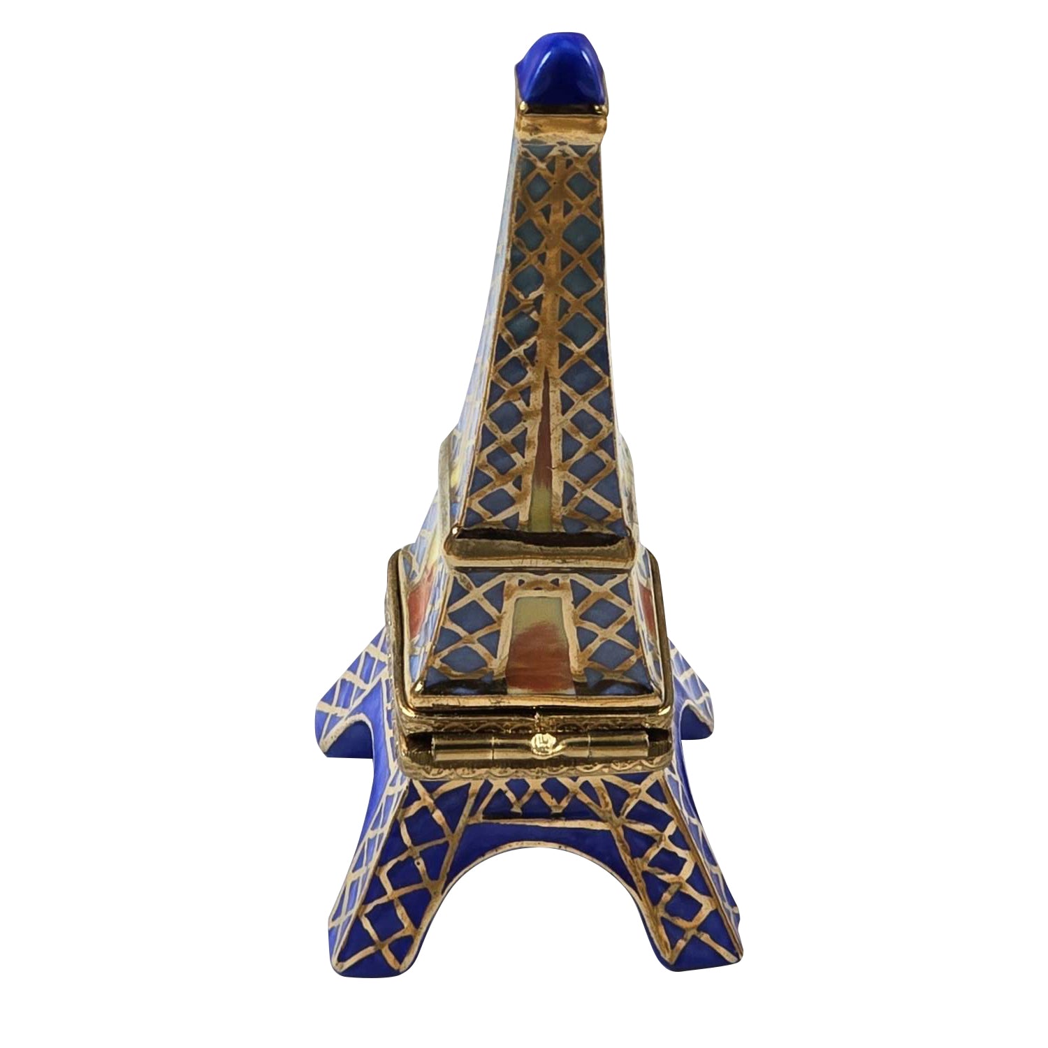Blue Eiffel Tower Limoges Box – Handcrafted French Porcelain
