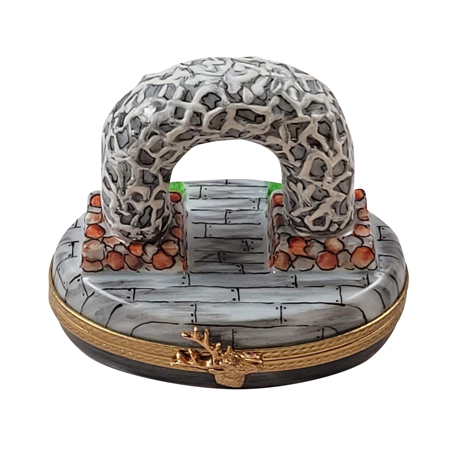 Antler Arch Jackson Hole Limoges Box – Authentic French Porcelain