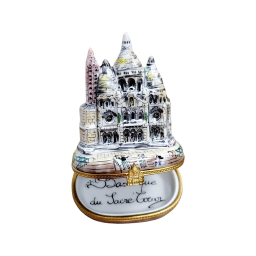 Sacre Coeur France French Basilica Limoges Box Porcelain Figurine-Limoges Boxes monuments travel world-CH3S350
