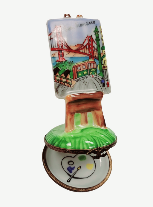 San Francisco Easel Limoges Box Porcelain Figurine-Fine Art-CH10L103