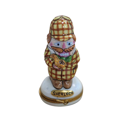 Sherlock Detective Limoges Box Porcelain Figurine-figurine professional-CH8C131