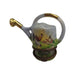 Watering Can w Chickens-Limoges Box garden flowers frog-CH2P290