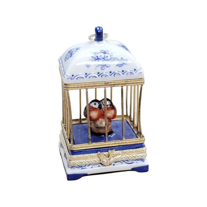 White Blue Bird Cage Love Birds-bird home furniture-CH2P268