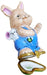 Bunny Rabbit w Mouse Limoges Box Porcelain Figurine-LIMOGES BOXES mice rabbit-CH8C200