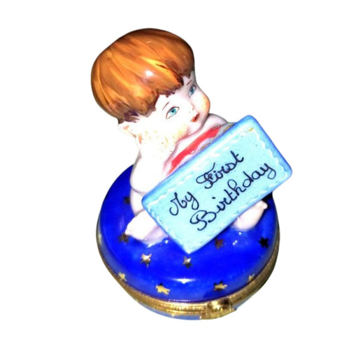 Baby Boy 1st Birthday - Limoges Limoges Box Figurine - Limoges Box Boutique