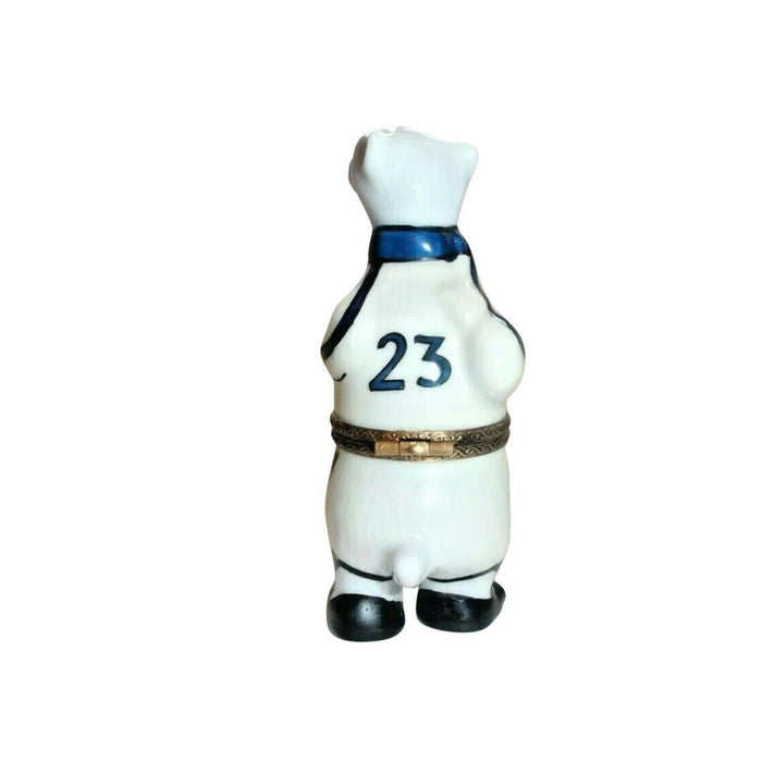 Baseball Polar Bear Limoges Box Figurine - Limoges Box Boutique