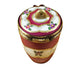 Burgundy Urn with Gold Handle Porcelain Limoges Trinket Box - Limoges Box Boutique