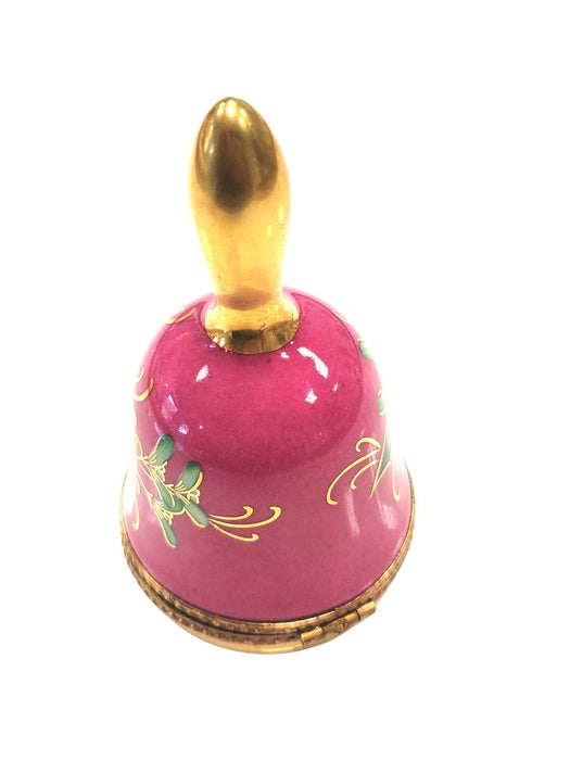 Christmas Bell w Holly Limoges Box Figurine - Limoges Box Boutique