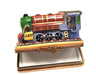 Christmas Train on Track Locomotive Limoges Box Figurine - Limoges Box Boutique