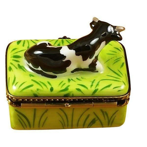 Cow with Milk Bottle Limoges Box - Limoges Box Boutique