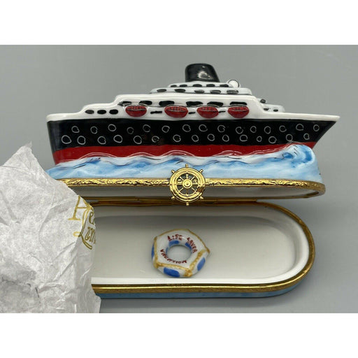 Cruise Ship Limoges Box Figurine - Limoges Box Boutique