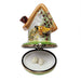 Floral Birdhouse with Cardinal, Bird & Removable - Limoges Box Boutique