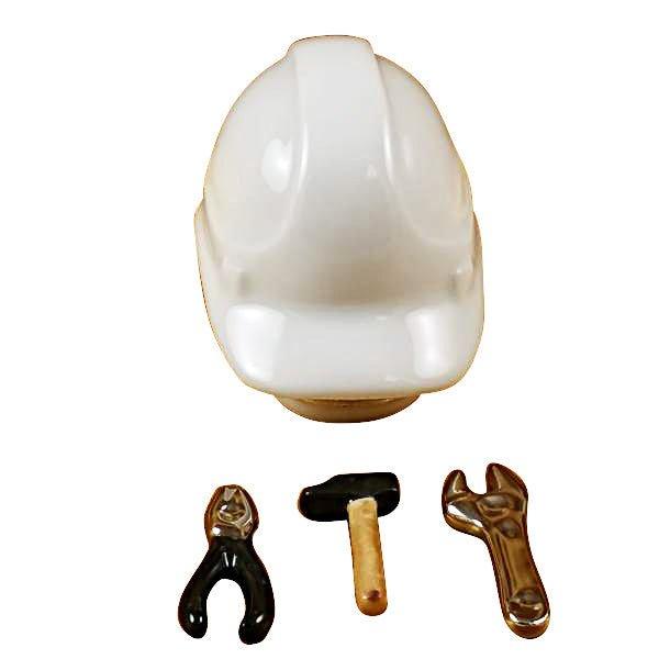 Hard Hat with Tools Limoges Box - Limoges Box Boutique