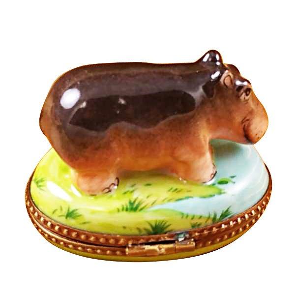 Hippopotamus Limoges Box Figurine - Limoges Box Boutique