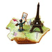 Map of France with Monet & Eiffel Tower Limoges Box - Limoges Box Boutique