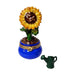 Sunflowers in a Pot with Removable Watering Can Limoges Box - Limoges Box Boutique