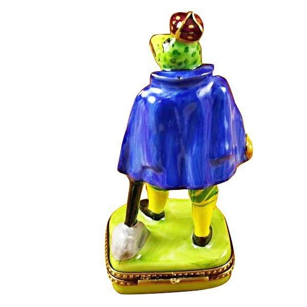 Tall Frog Prince Porcelain Limoges Trinket Box - Limoges Box Boutique