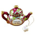 Teapot - Love & Live Happy Porcelain Limoges Trinket Box - Limoges Box Boutique