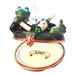 Tuxedo Frog new Years w Champagne Limoges Box Figurine - Limoges Box Boutique