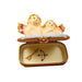 Two Angels on Blue Base with Removable Arrow Limoges Box - Limoges Box Boutique
