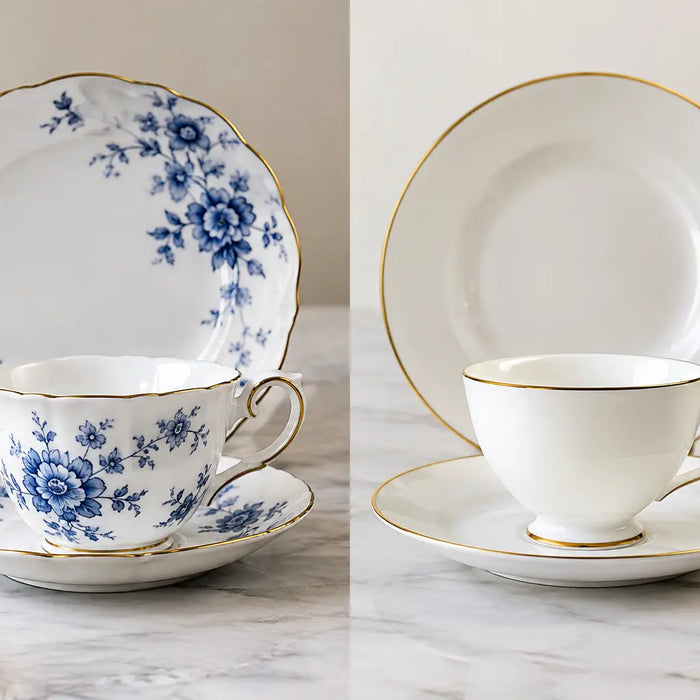 French Porcelain Versus Bone China Compared
