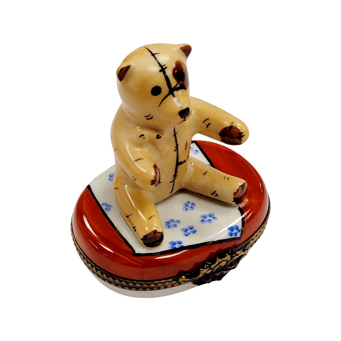 Teddy Bear Blanket Limoges Box for Baby Shower - Boutique