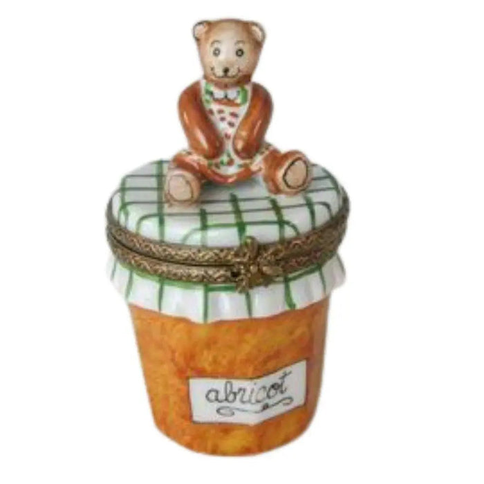 Teddy Bear Apricot Jam Limoges Box | Limoges Boutique