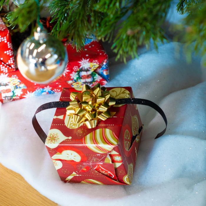 red and gold gift box