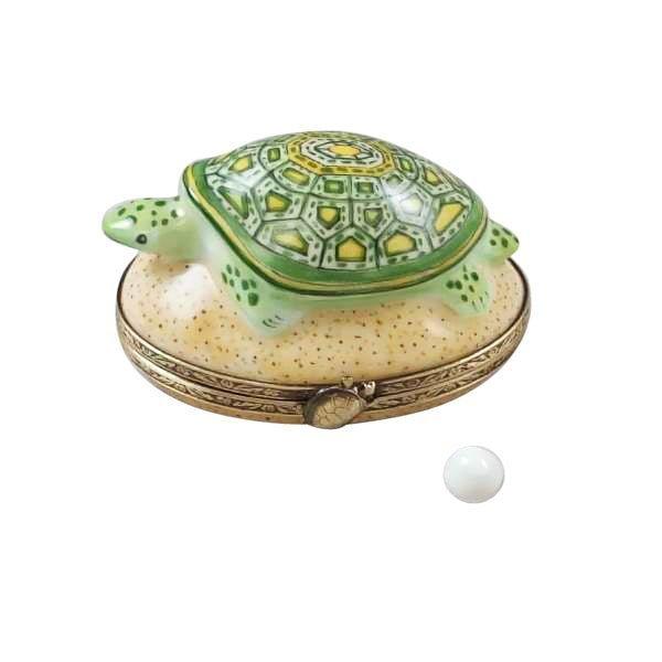Turtle Sand Removable Egg Limoges Box | Limoges Boutique
