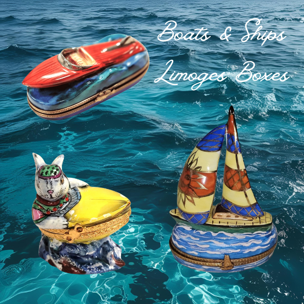 Boat and Ship Limoges Boxes | Nautical Gifts & Porcelain Collectibles