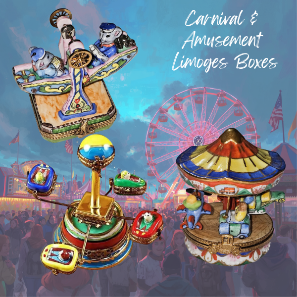 Circus and Clown Limoges Boxes | Luxury French Porcelain Gifts