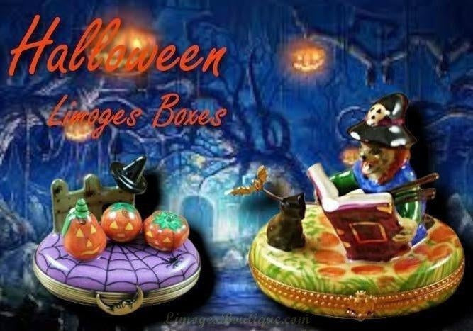 Halloween-Limoges Boxes Porcelain Figurines Gifts