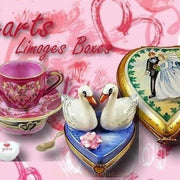 Heart Boxes-Limoges Boxes Porcelain Figurines Gifts