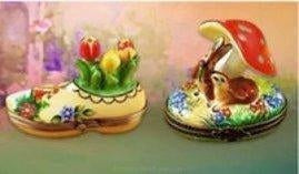 Spring Limoges Boxes Collection with Floral & Butterfly Designs