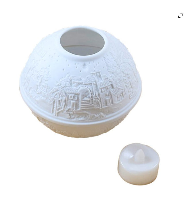 CRECHE (NATIVITY) VOTIVE LIGHT - LITHOSPHERE