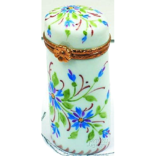 Tall Cylinder Porcelain Limoges Trinket Box - Limoges Box Boutique
