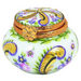 Mini Round Pot:Fontainebleau Porcelain Limoges Trinket Box - Limoges Box Boutique