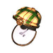 Yellow Green Plaid Golf Hat Limoges Box Figurine - Limoges Box Boutique